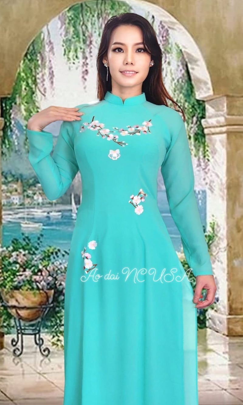 Ao Dai 126-Xanh Ngọc - Image 3