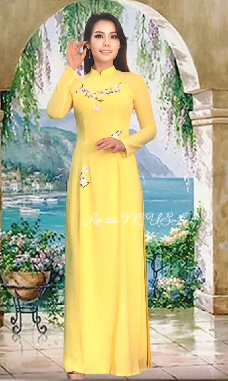 Ao Dai 128- Vàng - Image 2