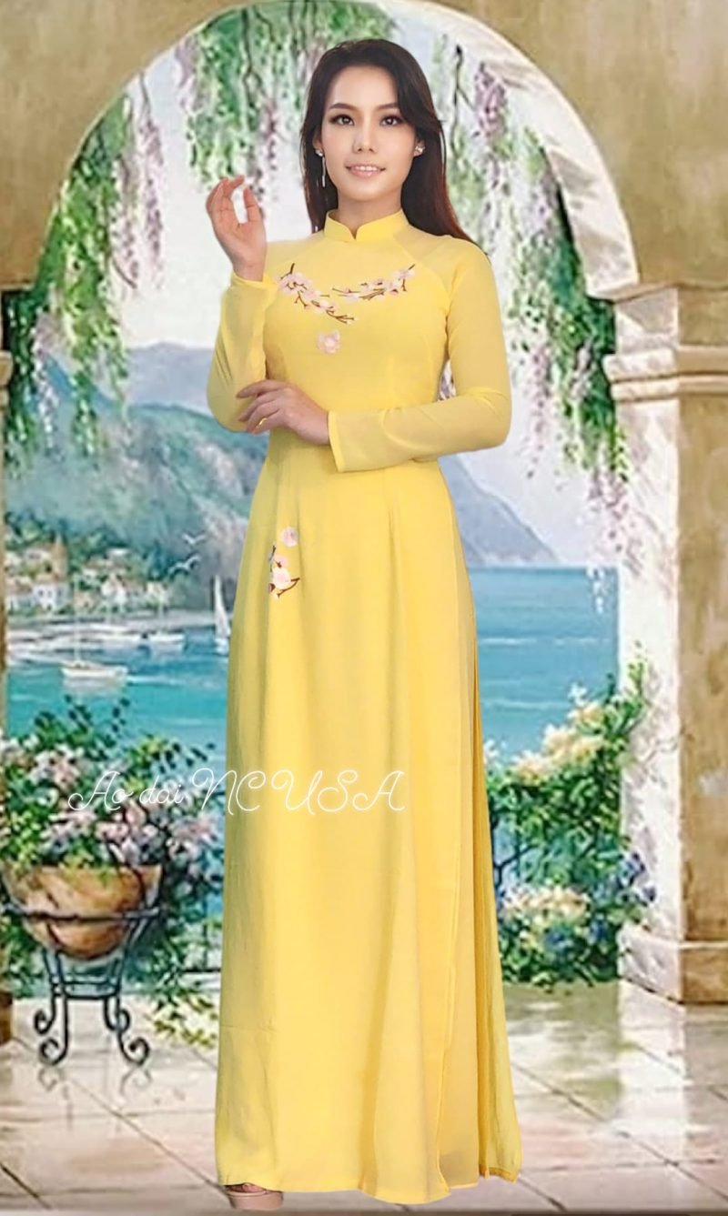 Ao Dai 128- Vàng - Image 3