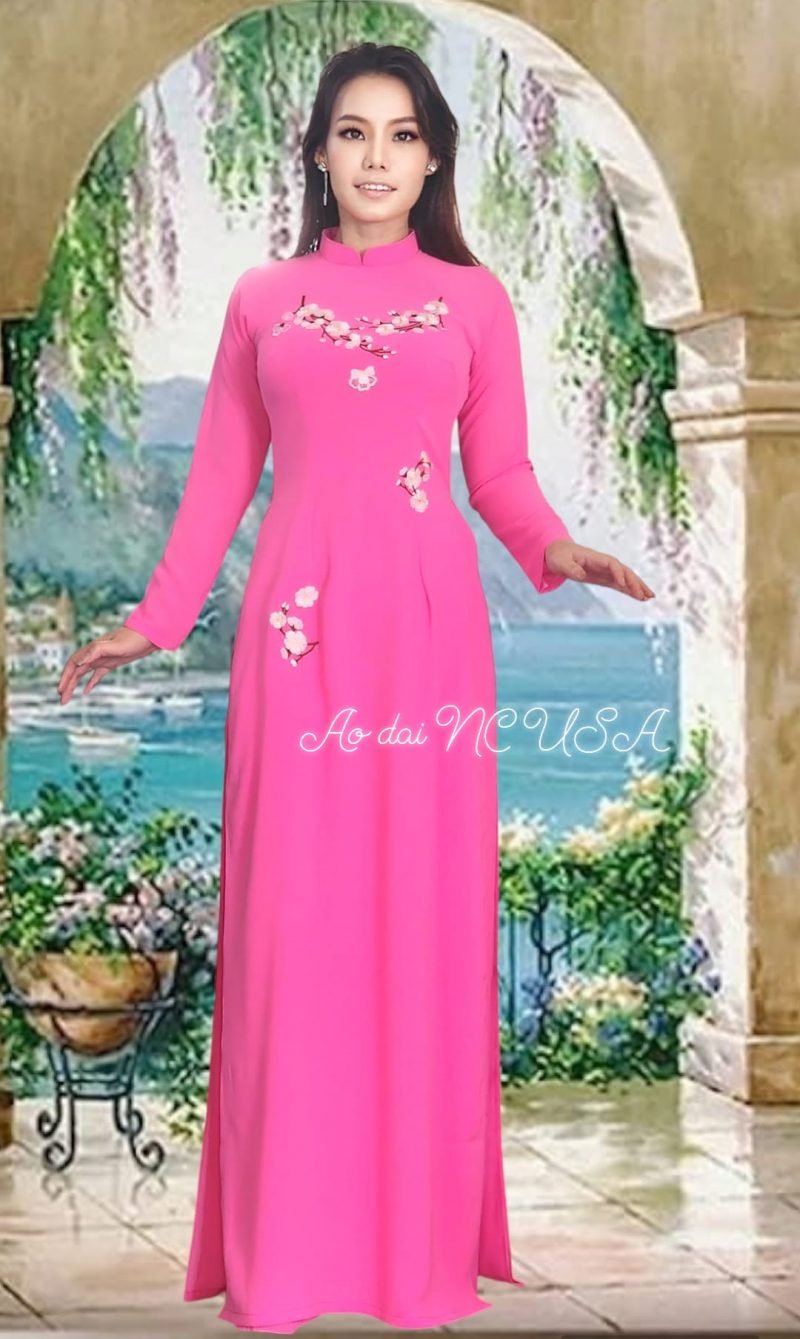 Ao Dai 129- Hồng - Image 2