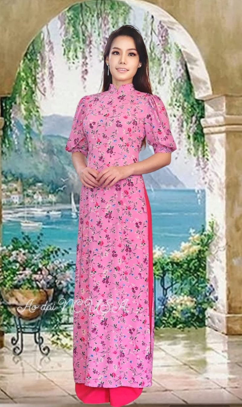 Ao Dai 131-Hồng Hoa Nhí